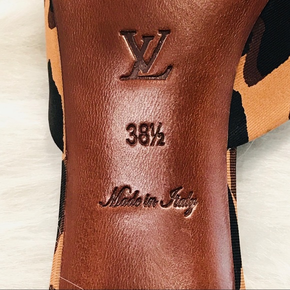 LOUIS VUITTON Stephen Sprouse Leopard Print Mules - Picture 7 of 8